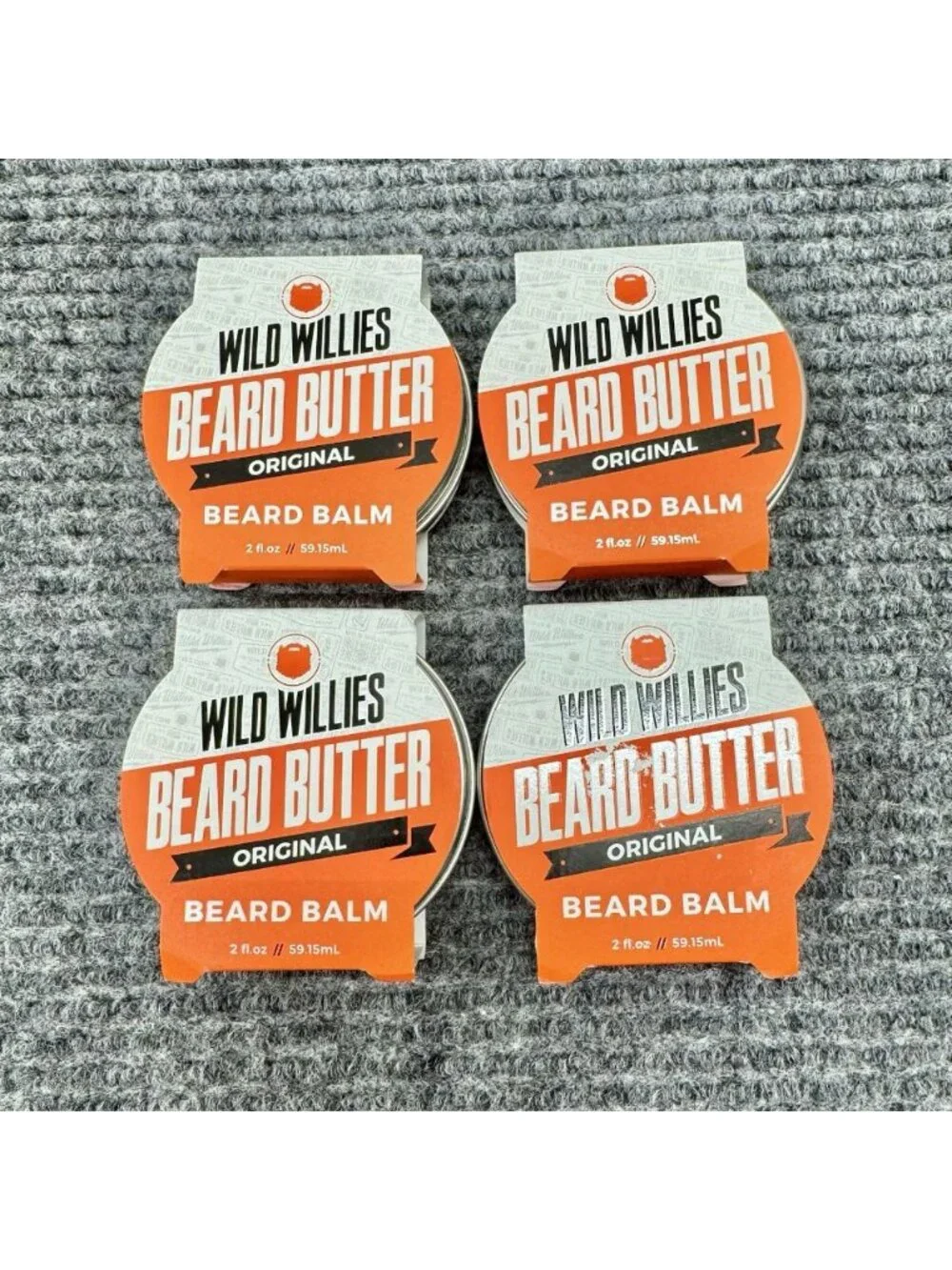 Lot Of 4 Wild Willies Original Beard Butter Balm 2 fl oz / 59.15 mL NEW